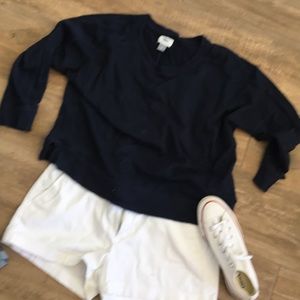 NWOT old navy navy cropped sweatshirt